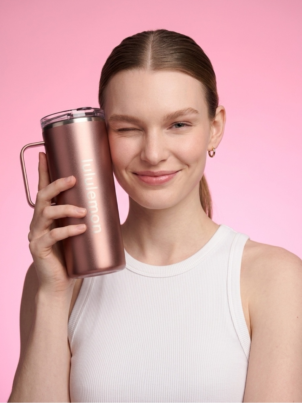 lululemon athletica Metallic Rose Insulated Tumbler with Handle